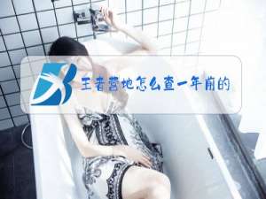 王者营地怎么查一年前的战绩