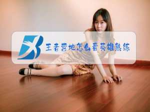 王者营地怎么看英雄熟练度多少