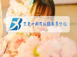 王者一周可以隐身多少次