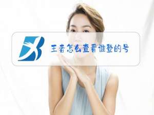 王者怎么查看谁登的号