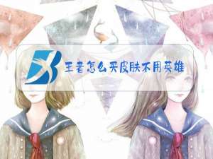 王者怎么买皮肤不用英雄