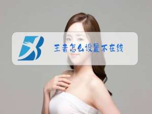 王者怎么设置不在线