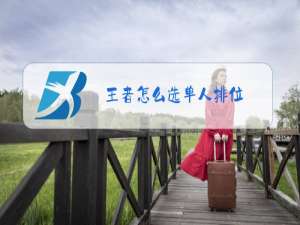 王者怎么选单人排位