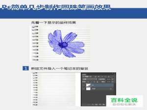 8步打造圆珠笔画效果（PS教程）