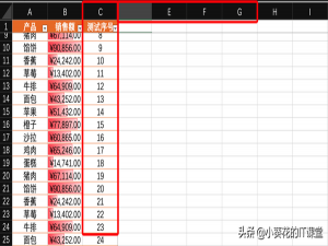 表格的两列如何调换位置（excel如何调换两列位置）