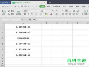表格输入数字出现E 如何解决？