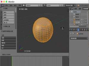 blender物体模型的某个面变成球形?