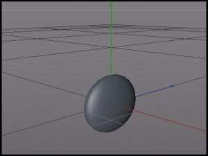 c4d怎么把球体压扁?