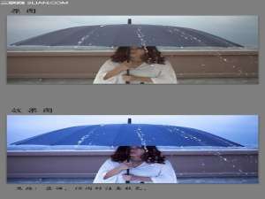 城市冷调人像后期色温效果