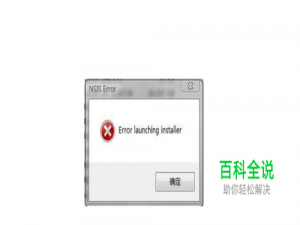 电脑安装软件时提示error launching installer