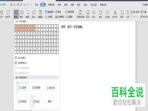 电脑WPS文档表格怎么插入和调整文字