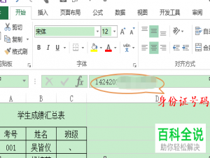 Excel表格中的身份证号码怎么录入才能正确显示