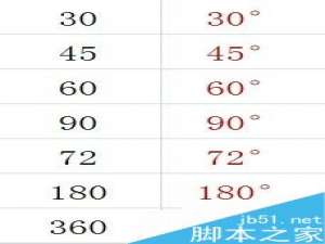 Excel如何批量转换数字为度数?