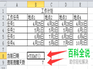 Excel表格制定计划后怎么设置自动提醒