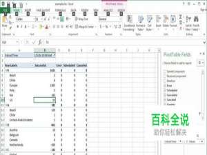 excel怎么做统计表，透明表透视表pivot table
