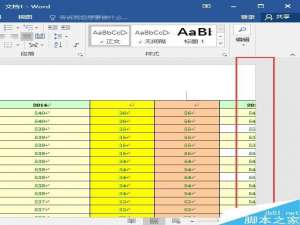 Excel中的数据表复制到word中出现越界超出版心怎么解决?