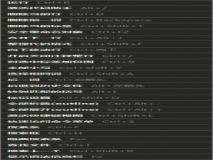 HBuilder 常用快捷键小结