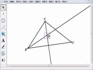 几何画板中怎么绘制三角形内切圆和外接圆?