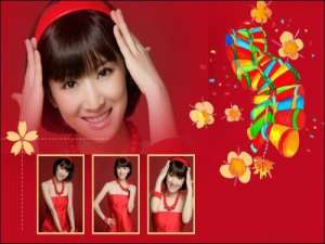 教你用美图秀秀制造喜庆味