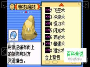 口袋妖怪漆黑的魅影攀瀑怎么用