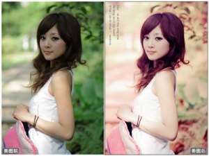 美图秀秀轻松制作粉红调写真 甜美可人