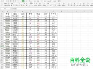如何给WPS Excel表格设置标注不及格成绩
