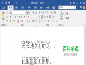 如何为word中的文字注音