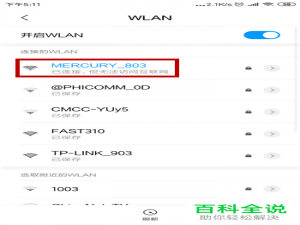 如何修复手机连接WLAN无法访问互联网问题