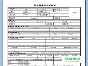 如何用excel制作员工入职信息表