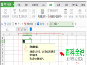 如何在电脑版WPS表格中打开拒绝录入重复项功能