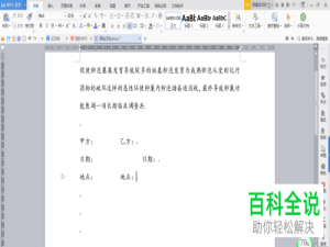 如何在WPS文档中快速设置合同签名的格式