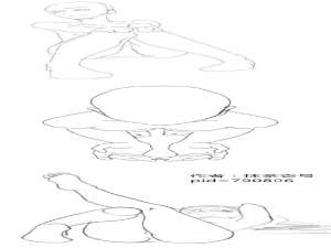 SAI女子动漫姿势画法参考