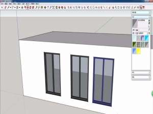 SketchUp怎么绘制一个自动开洞的门窗?