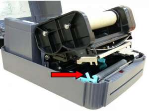 TSC条码机条码纸及碳带如何更换