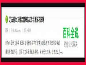 文件名目录名或卷标语法不正确，文件无法删除