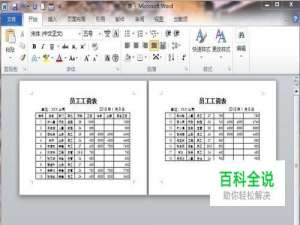 Word2010如何给每一页长表格自动添加表头