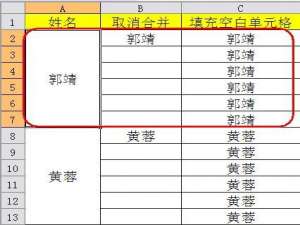 WPS表格教程:合并单元格再拆分
