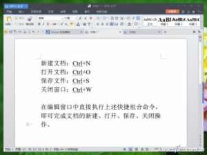 WPS键盘组合使用技巧汇总