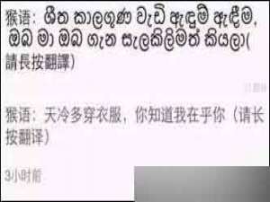微信猴语怎么玩?微信猴语的翻译方法