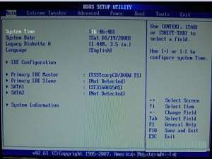 在BIOS中设置系统日期