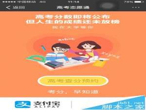 支付宝怎么查询高考分数? 支付宝一键查分的教程