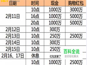 支付宝抢红包新春红包怎样抢