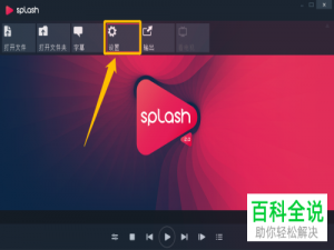 怎么给Splash软件设置播放视频时自动打开字幕文件