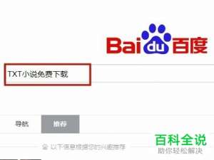 怎么通过电脑浏览器搜索并下载TXT格式小说