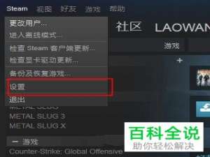 怎么在电脑版Steam中设置显示游戏帧数