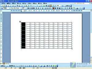 在Word表格中创建\