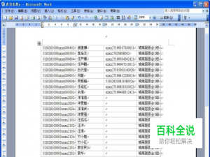 怎样将word表格转换成Excel表格