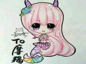 手绘 后来陪在我身边的人都