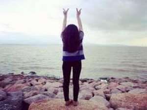 The big bule.碧海蓝天 阳光越强烈的地方，阴