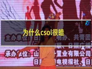 为什么csol很暗